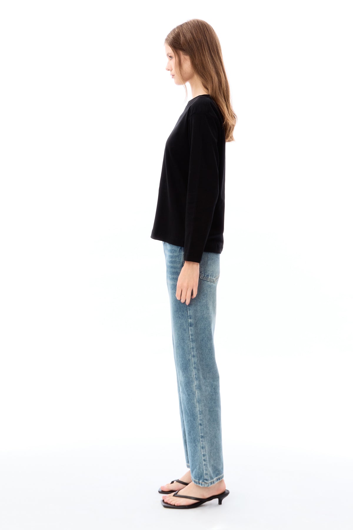 Olivia low waist - dark wash