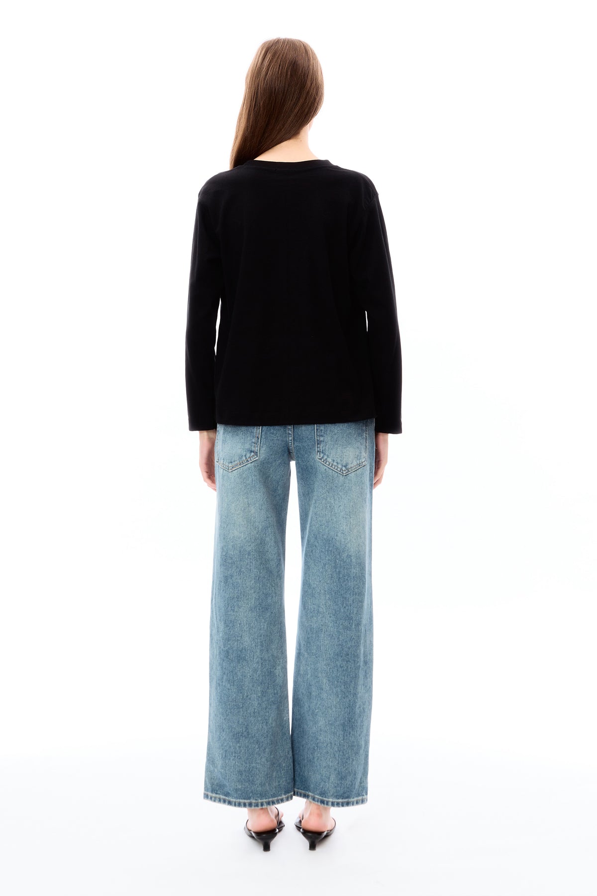 Olivia low waist - dark wash