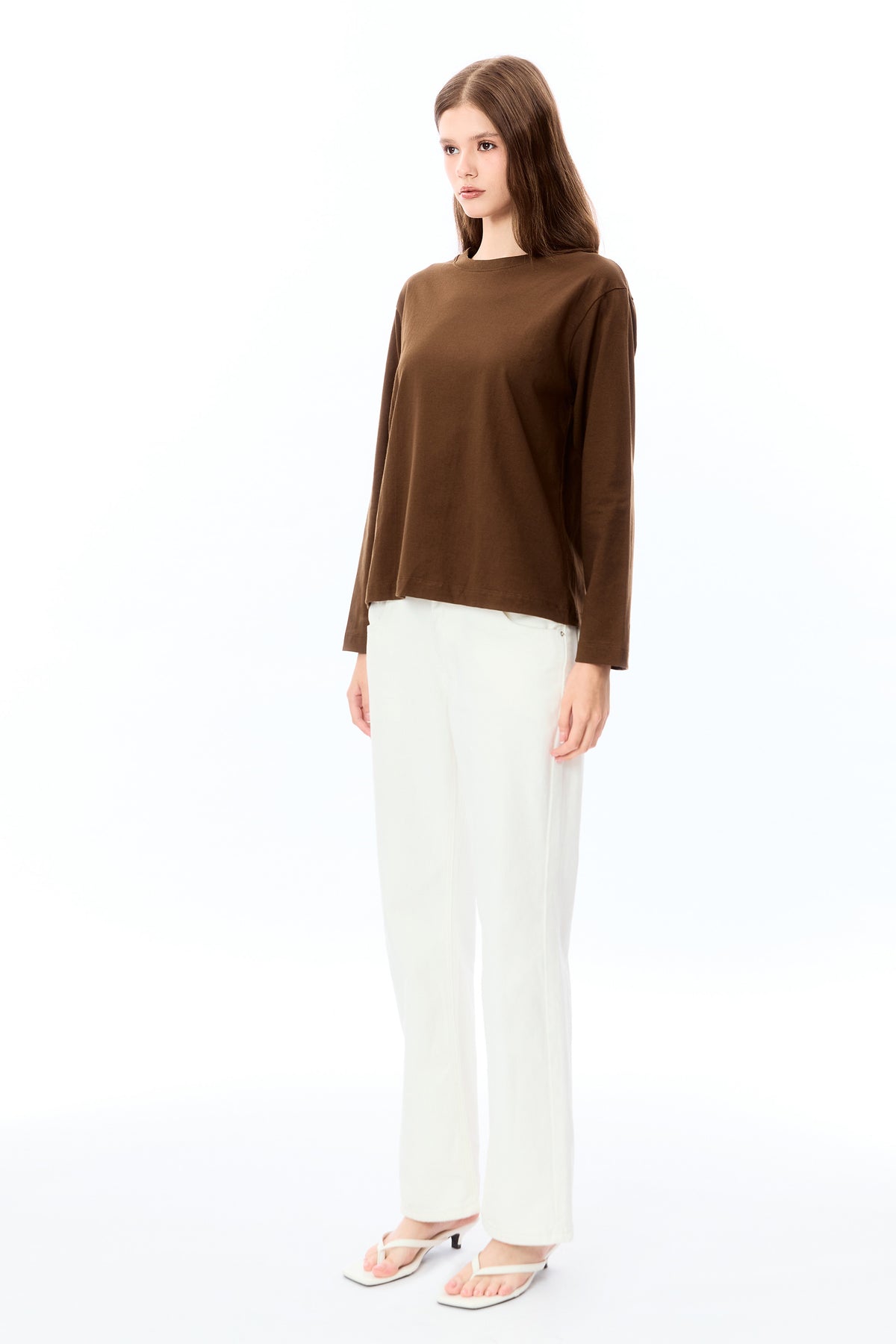 Olivia low waist - white