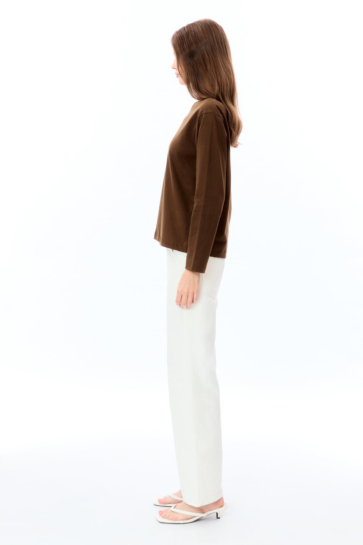 Olivia low waist - white