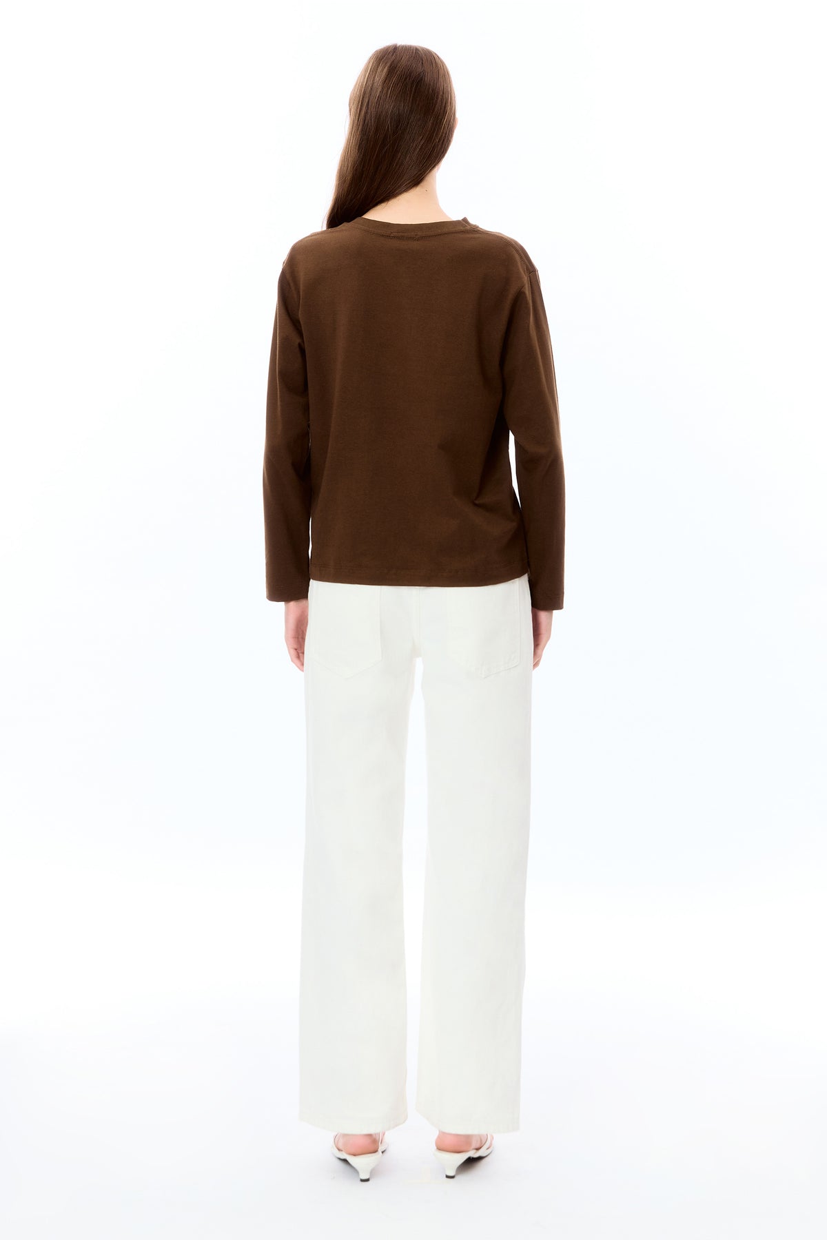 Olivia low waist - white