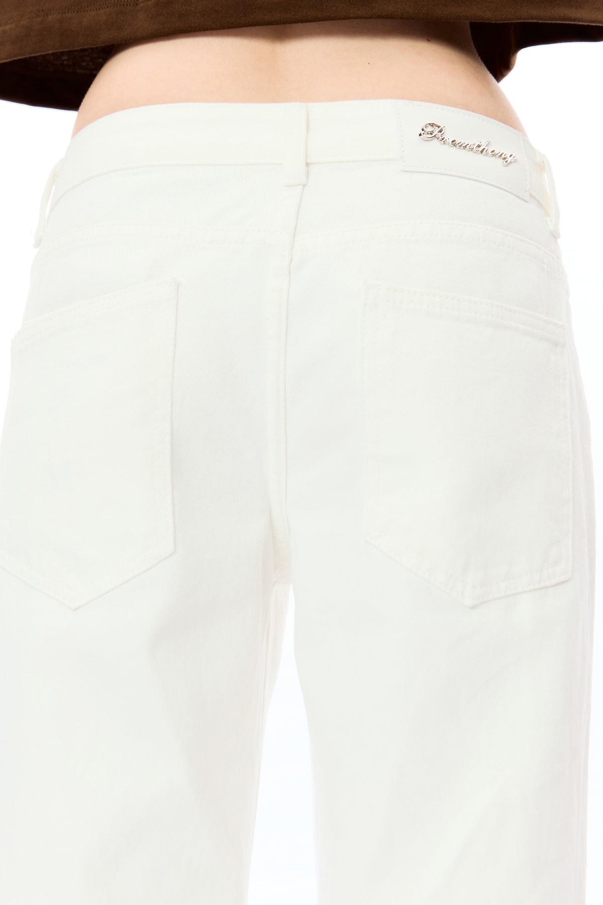 Olivia low waist - white