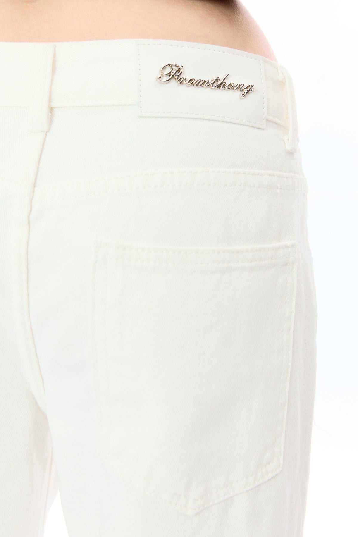 Olivia low waist - white