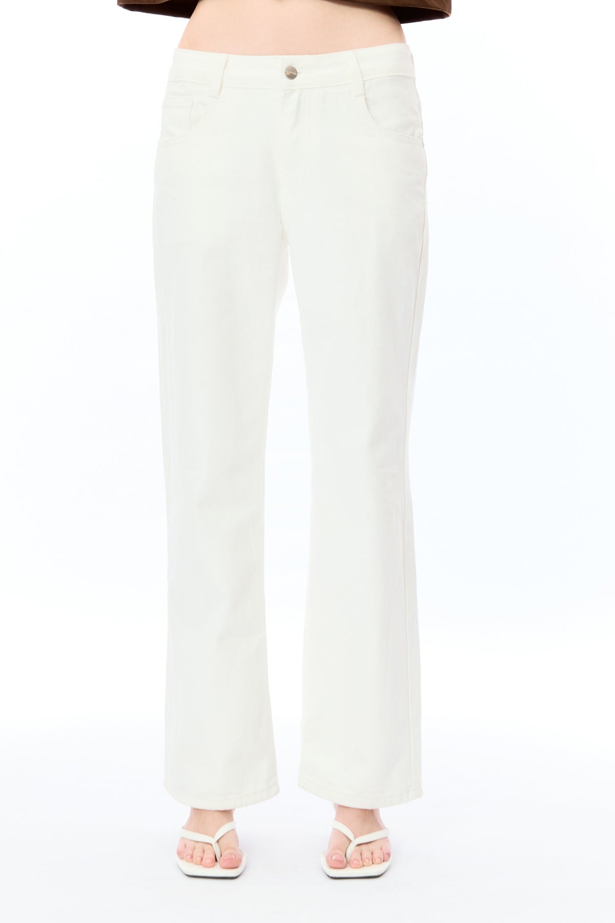 Olivia low waist - white