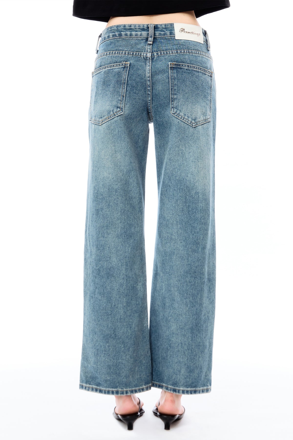Olivia low waist - dark wash