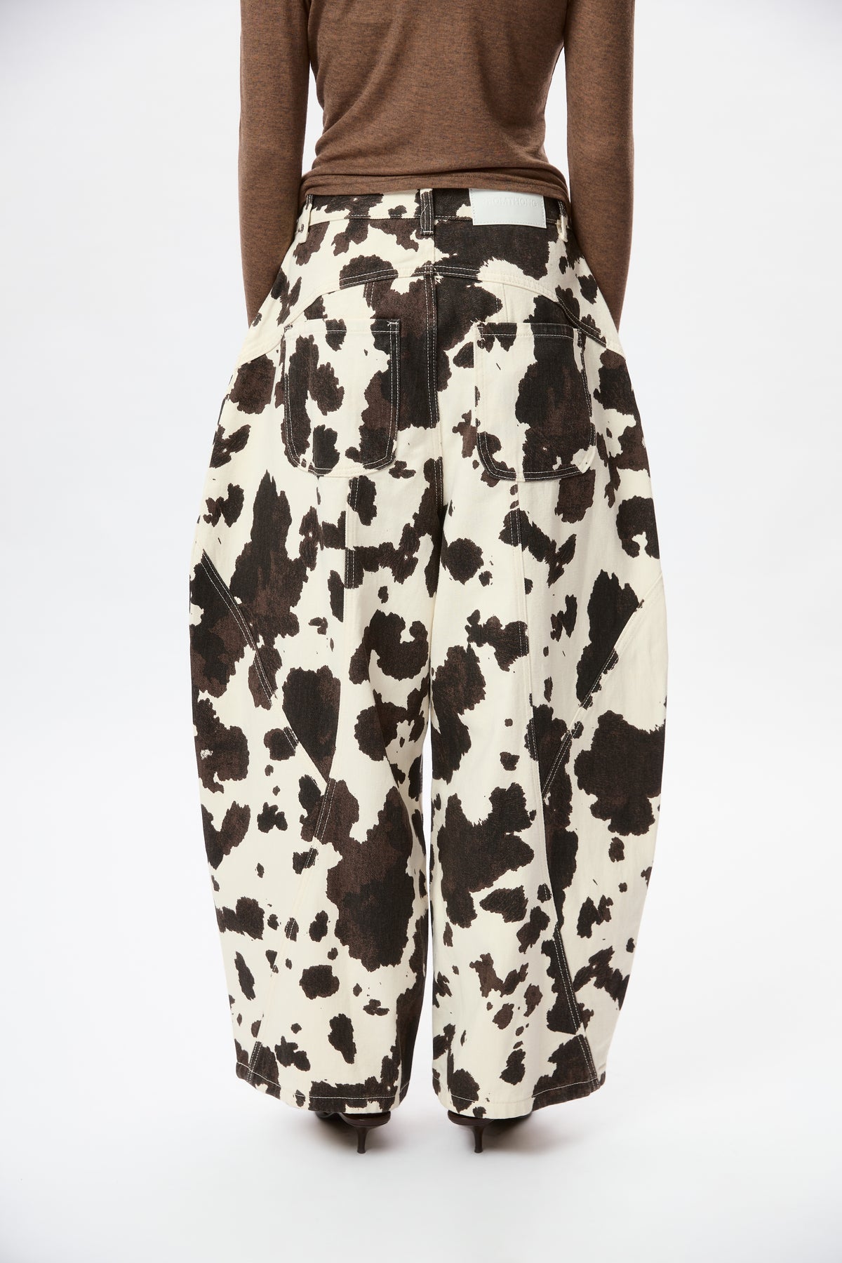 Bonnie Cowhide Barrel Jeans