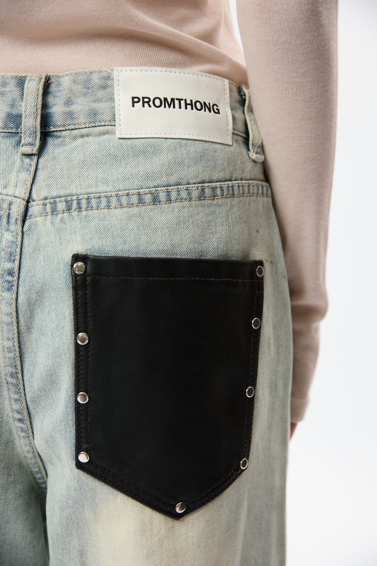 Vera Rivet Wide Leg Jeans - blue light