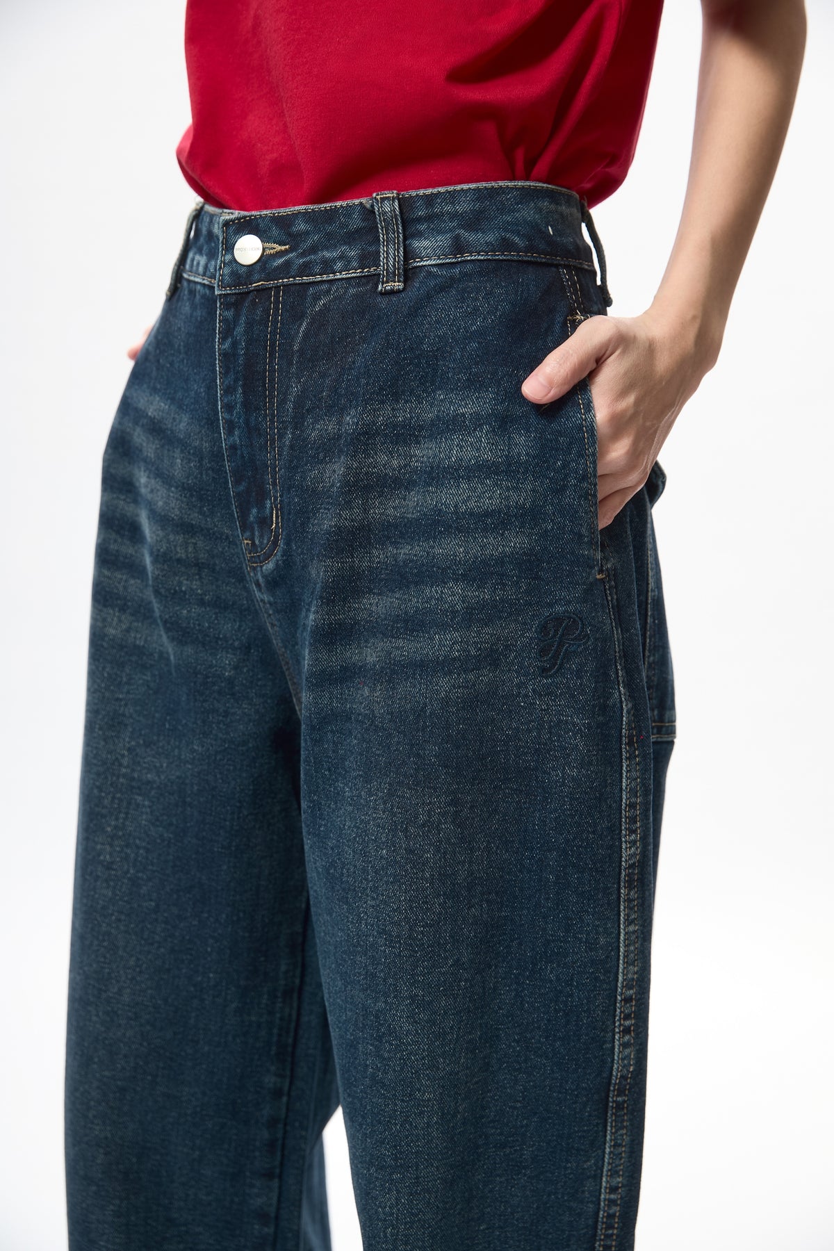 Demna Barrel Slim - navy