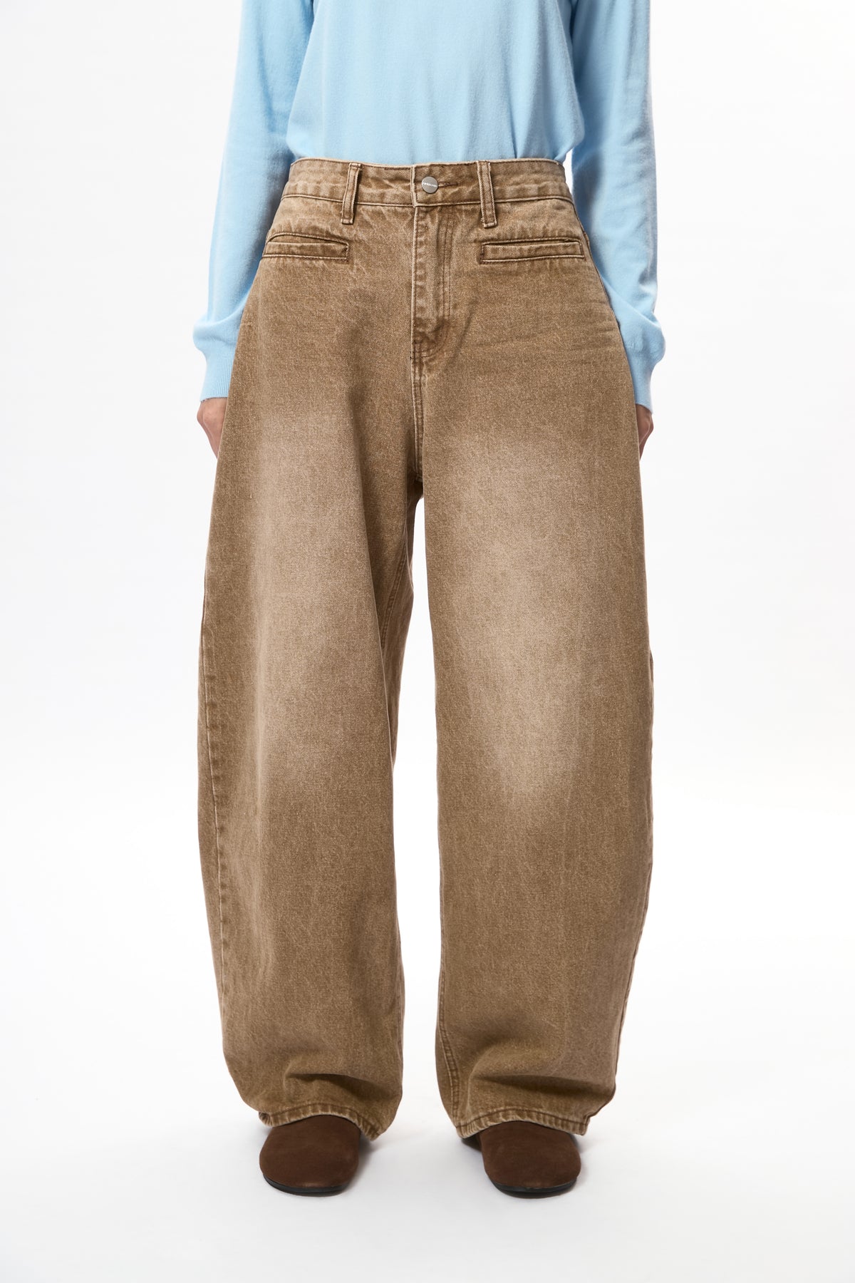 Blair Barrel Jeans - Toffee Brown